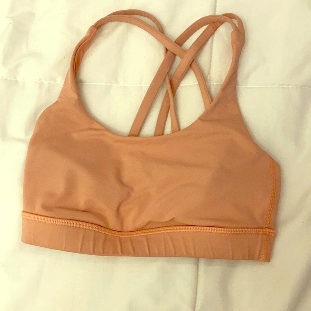Lululemon Peach Colored Sports Bra